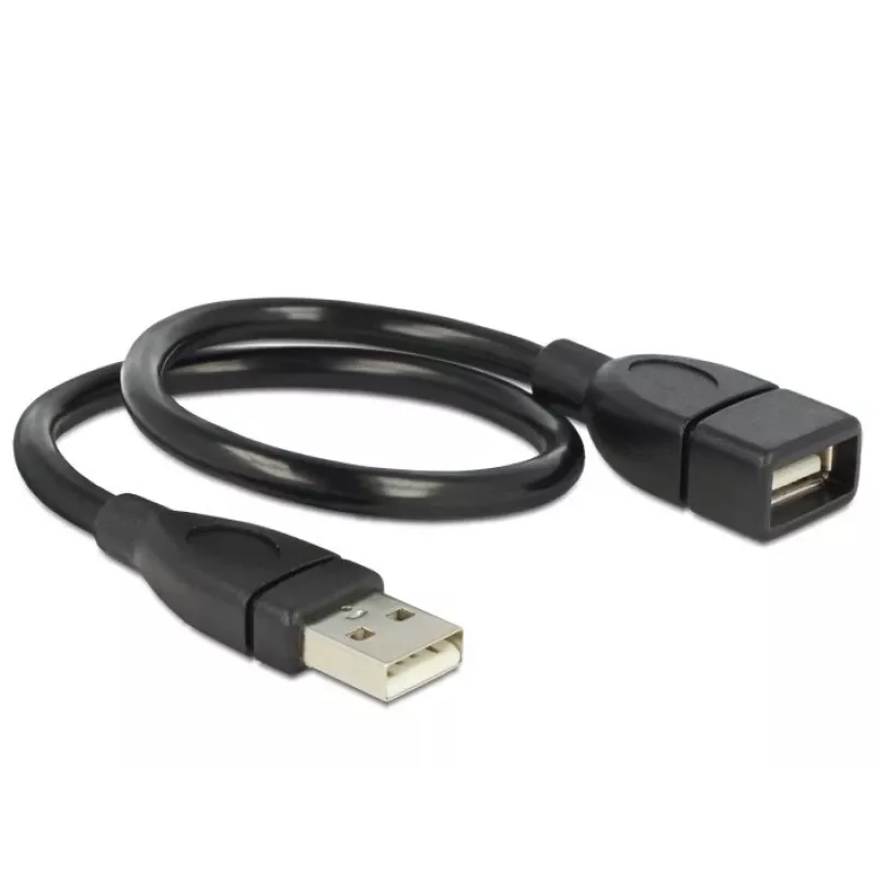 Cabo USB DeLOCK 35cm USB 2.0 83498 preto