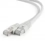 Cabo de rede GEMBIRD Cat6a RJ-45 macho para RJ-45 macho S/FTP 10 m LSZH, cobre de fio maciço, cinzento