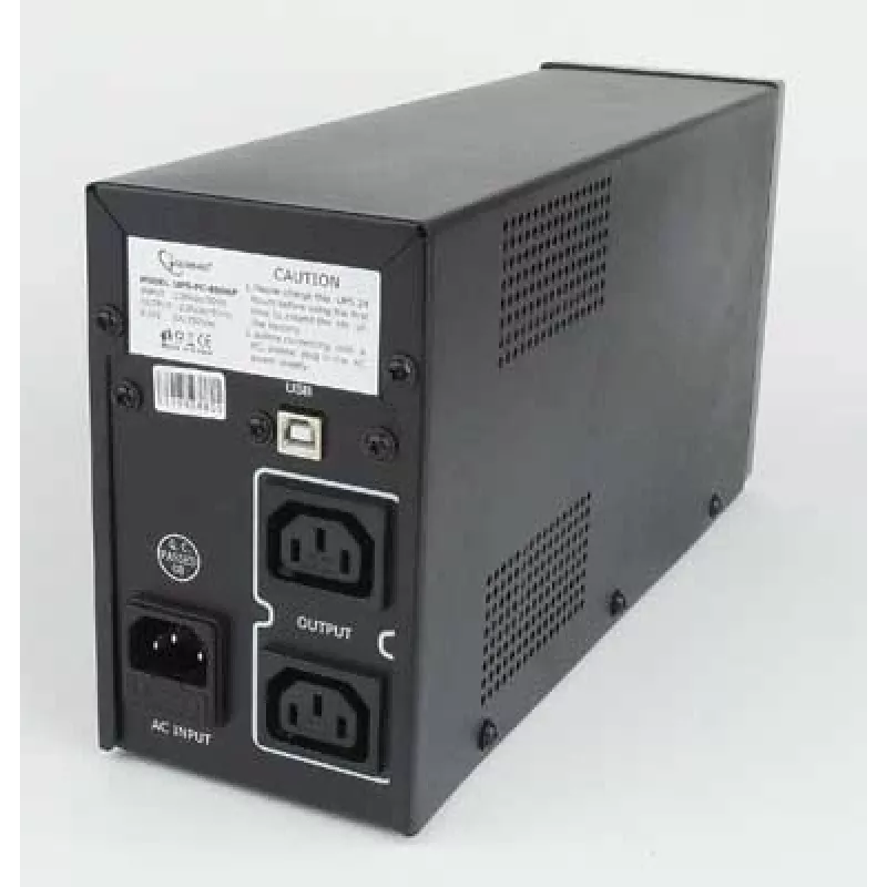 UPS Gembird UPS-PC-850AP fonte de alimentação ininterrupta (UPS) Line-Interactive 0,85 kVA 520 W 4 saídas AC