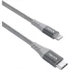 Cabo adaptador USB 2.0, ficha USB-C > ficha Lightning (prateado/cinzento, 1 metro, PD, revestido)