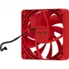 Ventoinha de refrigeração para computador HYTE FA12-RR-4 120 mm, 1500 rpm, 72 m³/h, 1,6 mmH2O, rolamento fluido dinâmico, vermelho, pack de 4