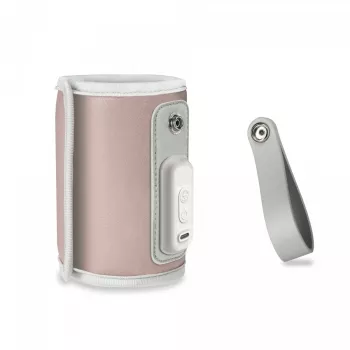 Aquecedor de biberões Lionelo Thermup Go rosa — aquecedor portátil de biberões e alimentos para alimentação de bebé