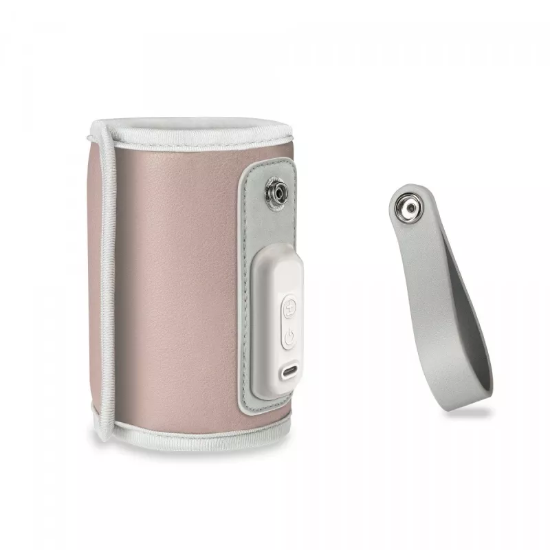 Aquecedor de biberões Lionelo Thermup Go rosa — aquecedor portátil de biberões e alimentos para alimentação de bebé