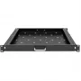 Qoltec 54509 prateleira deslizante de aço para rack, 600x600, preto