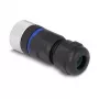 Conector M12 codificação A 8 pinos conector fêmea DeLOCK 60538 ligação por parafuso