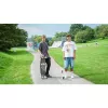Longboard Muuwmi Lights GLOW ABEC 7 com rodas luminosas, preto/verde