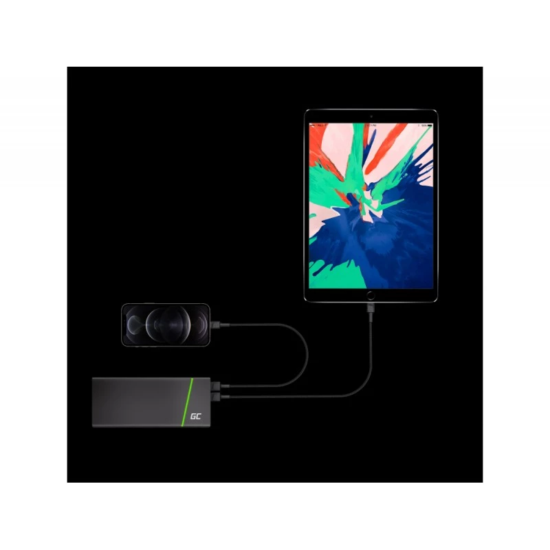 Cabo Lightning Green Cell KABGC18 — 2 m, Lightning para USB-A, preto