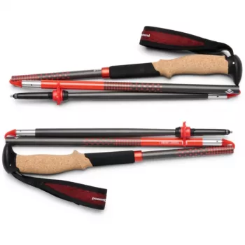 Bastões de trekking Pursuit Carbon Z, equipamento de fitness antracite/laranja, 1 par, 110 cm
