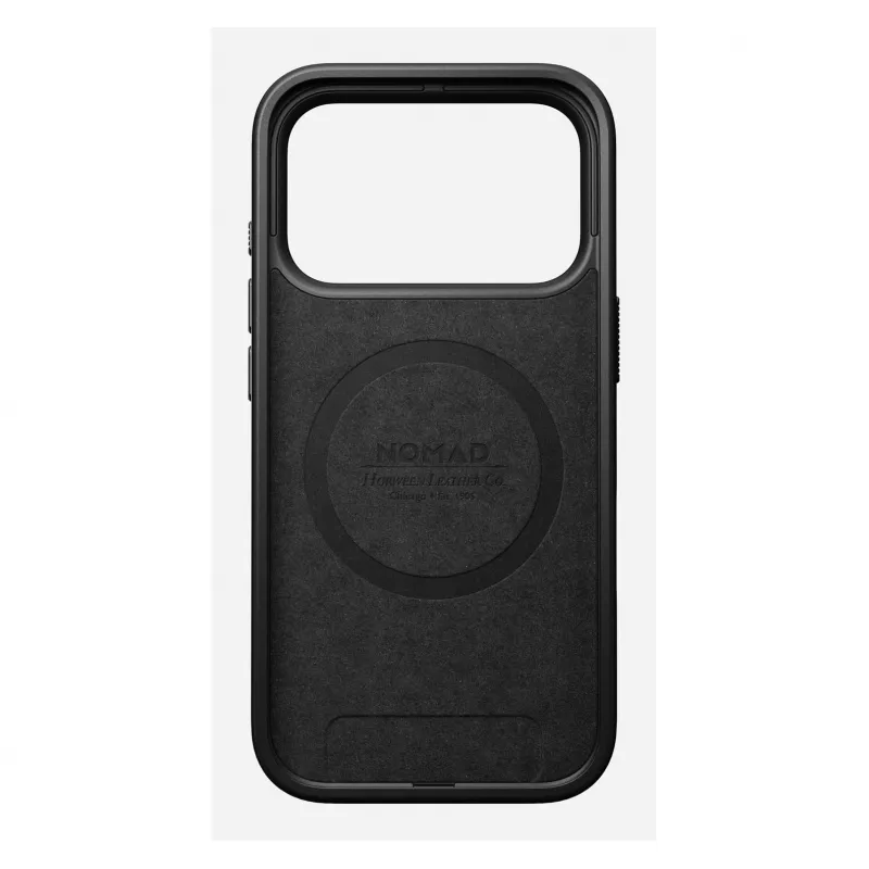 Capa para telemóvel Nomad Modern Leather Case para iPhone 17 Pro, pele + TPU + PC, compatível com ecrã de 16 cm (6,3 polegadas), bordô