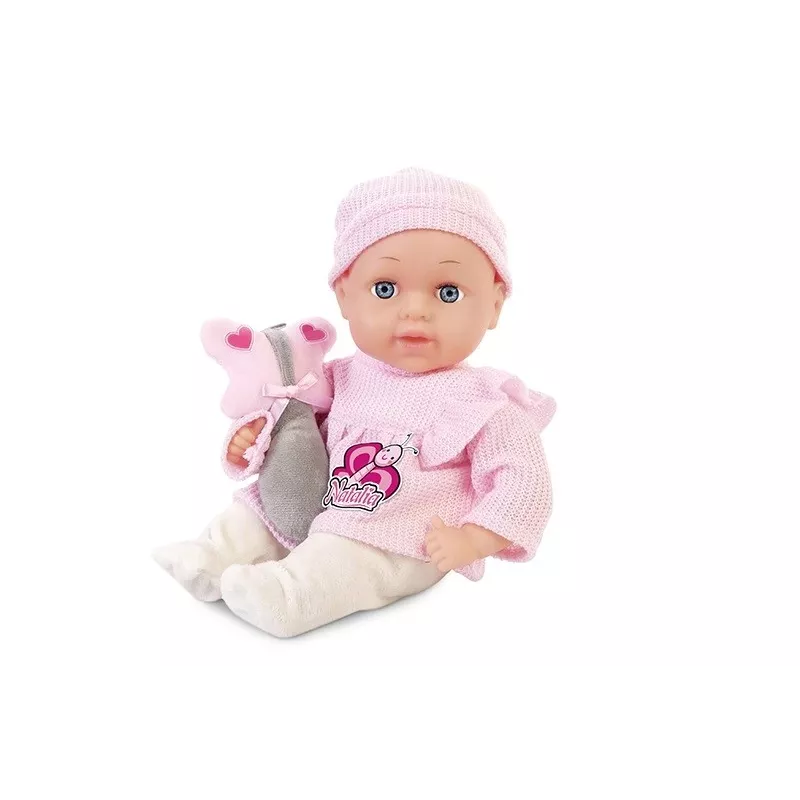 Boneca Artyk Natalia 33 cm com brinquedo - boneca bebé Artyk 33 cm com acessórios