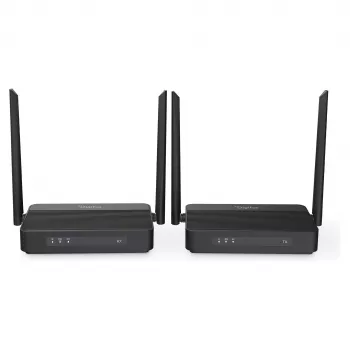 Conjunto de extensor HDMI KVM sem fios DIGITUS DS-55360 — transmissor e recetor, sem fios, 100 m, 4K/60 Hz, HDMI, USB-A/USB-C