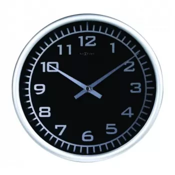 NeXtime Relógio 2953 Blacky, Ø 25 cm, parede, preto