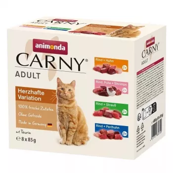 ANIMONDA Carny Adult Mix - Alimento húmido para gatos - 8x85g