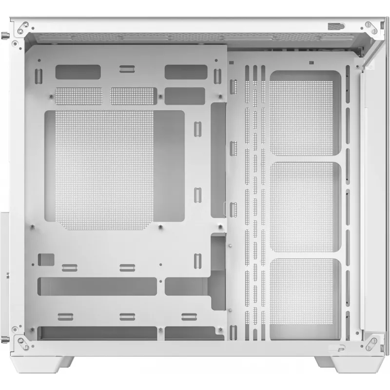 Caixa de PC DeepCool CG530 WH Midi Tower – ATX/Micro ATX/ITX, vidro temperado, 2×3,5 polegadas + 3×2,5 polegadas baías, suporta GPUs até 410 mm