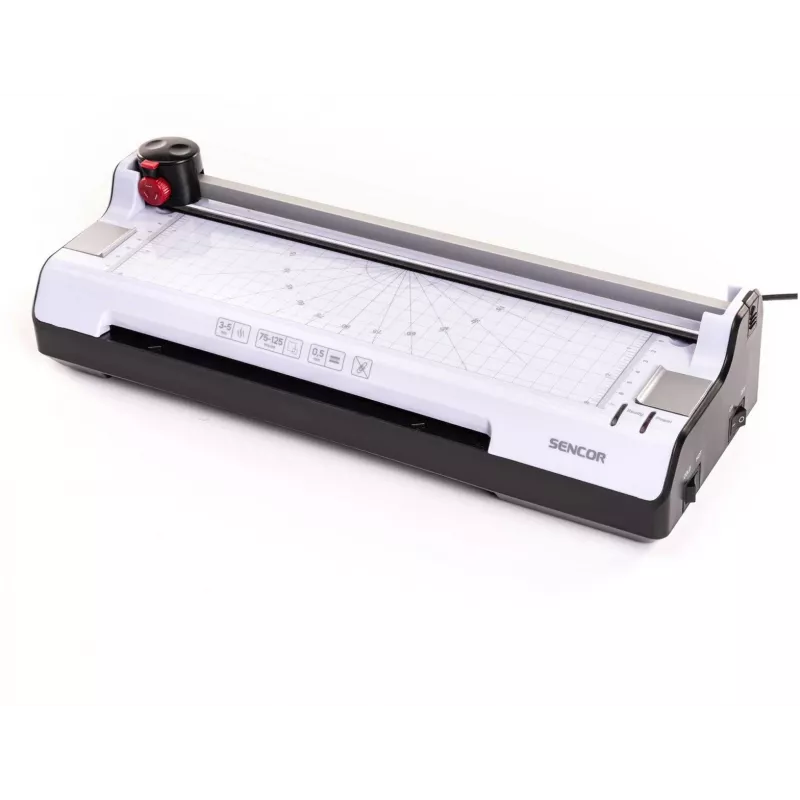 Plastificadora de escritório SENCOR SLA 230 A4, compatível com folhas A4, espessura de película 2x75–2x125 mm