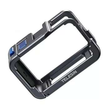 Capa metálica protetora Telesin para DJI Osmo Action 5 – preto