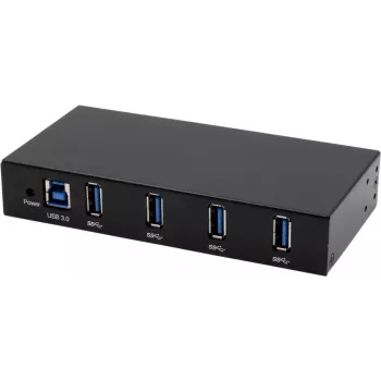 EXSYS EX-11234HMS Hub de interface USB 3.2 Gen 1 (3.1 Gen 1) Type-B 5000 Mbit/s preto (EX-11234HMS)