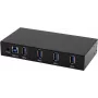 EXSYS EX-11234HMS Hub de interface USB 3.2 Gen 1 (3.1 Gen 1) Type-B 5000 Mbit/s preto (EX-11234HMS)