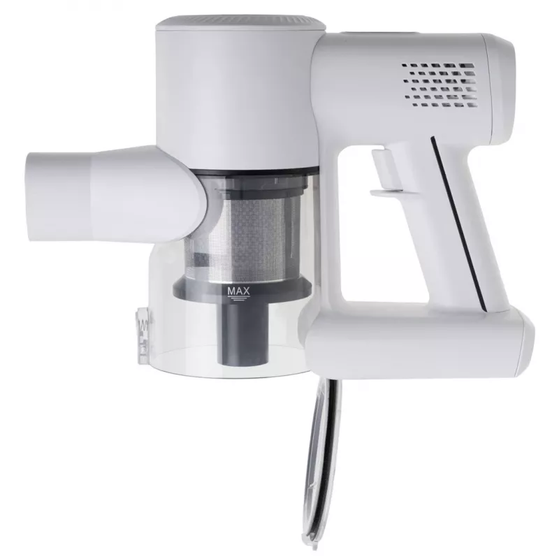 Aspirador de bateria Adler AD 7060 — 350 W, bateria 22 V, até 35 min. de autonomia, 16000 Pa de potência de aspiração, sem saco, branco