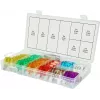 Conjunto de fusíveis automóveis ks tools 970.0730, 36 peças, fusíveis de lâmina plana 20–100 A