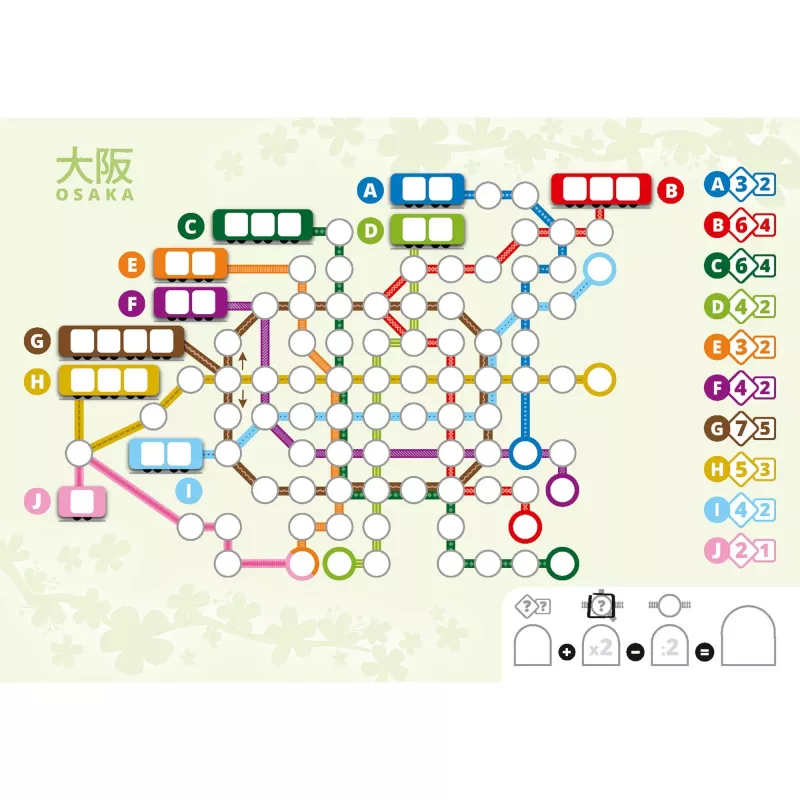 Voll verplant - bloco adicional Japão, jogo de tabuleiro