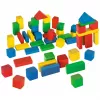 Eichhorn blocos de construção de madeira coloridos 50, brinquedo de construção