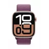 Watch Series 10 GPS 42 mm caixa de alumínio ouro rosa com pulseira desportiva Sport Loop ameixa
