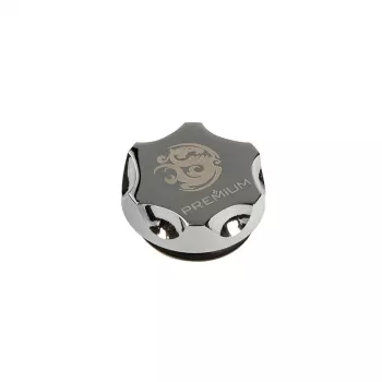 Tampão de fecho BitsPower BP-PRE-06 G1/4 prateado brilhante – conector de fecho premium