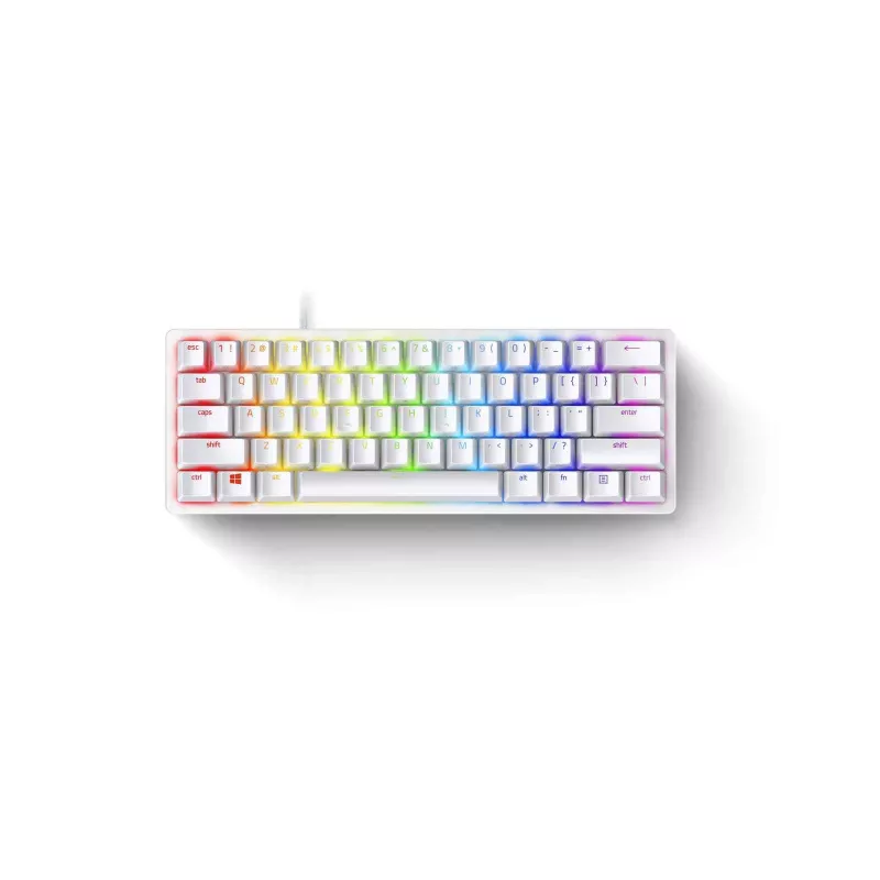 Teclado mecânico gaming Razer Huntsman Mini 60% branco USB QWERTY US International interruptores óticos