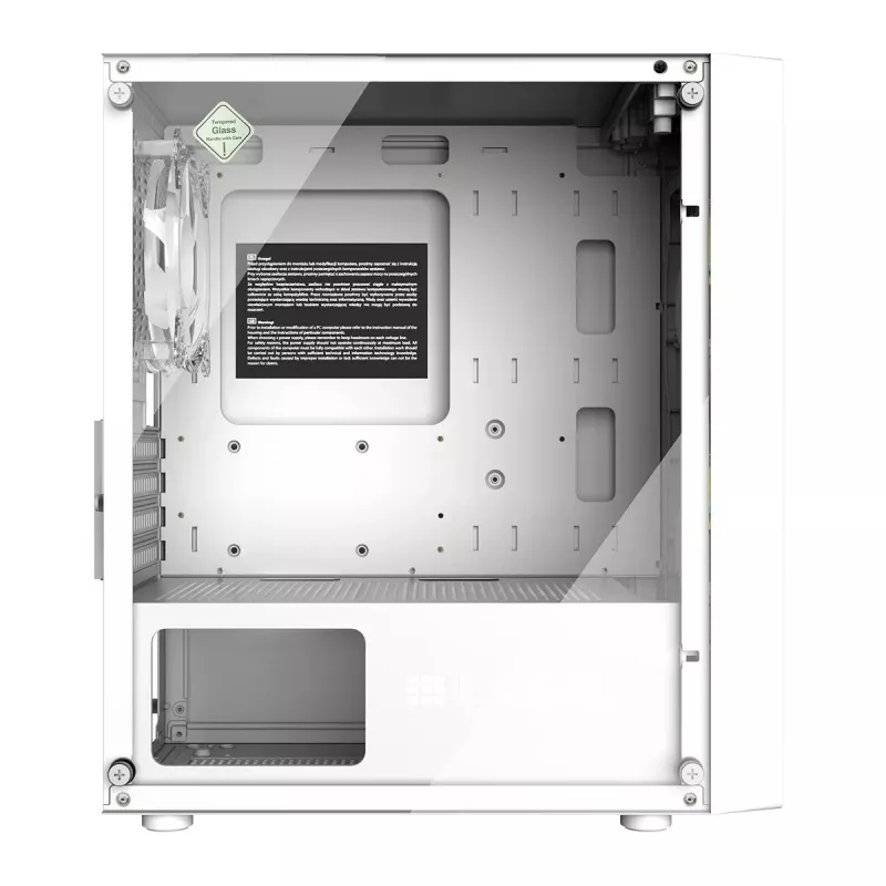 Caixa LOGIC ATOS ARGB Mini USB 3.0 branco