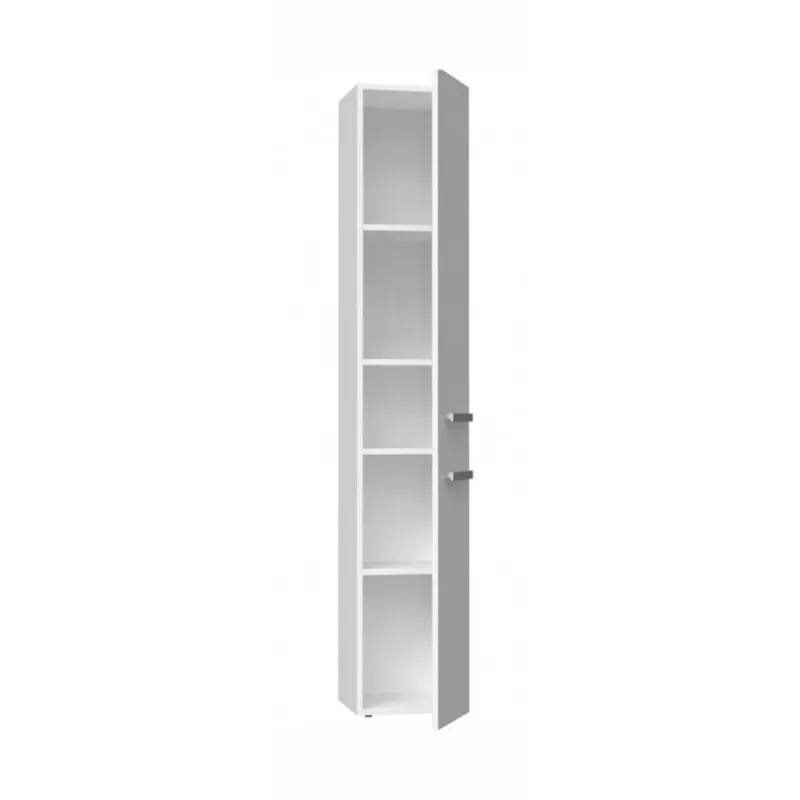 Armário de arrumação de casa de banho top e shop NEL II BIEL POŁ — de pé, 5 prateleiras, 310×300×1740 mm, branco