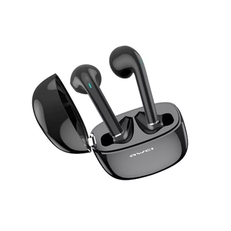 Auscultadores Awei T28 TWS + base de carregamento preto