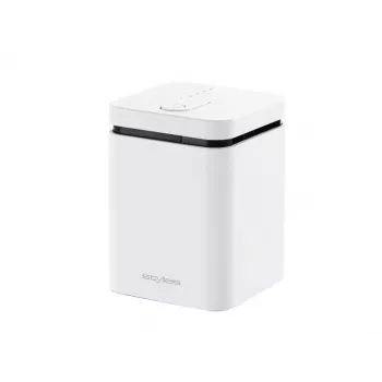 Difusor de aroma Stylies ELARA/WHITE — difusor por evaporação, para espaços até 25 m², temporizador de 2 h, AC/pilha/USB, 1,3 W, 74×74×100 mm