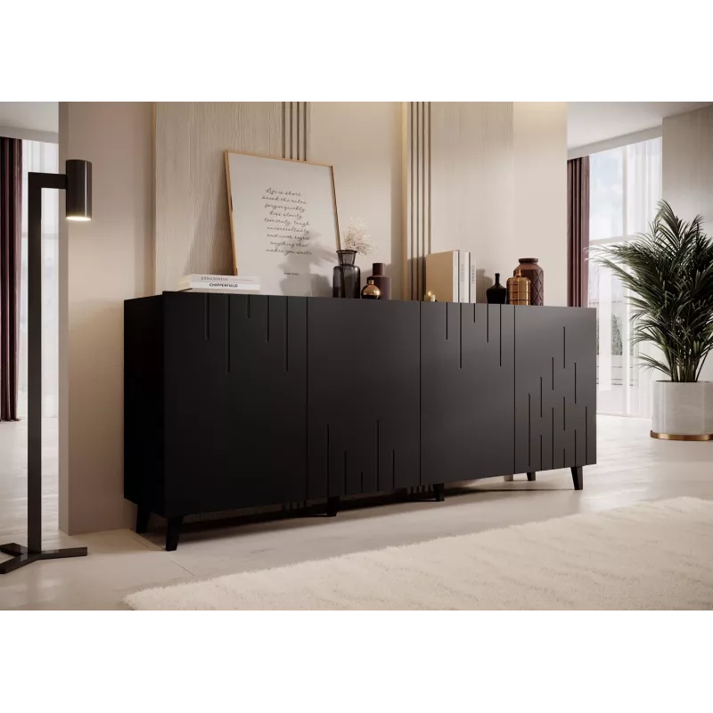 Cómoda BARI 200x42x82 preto mate