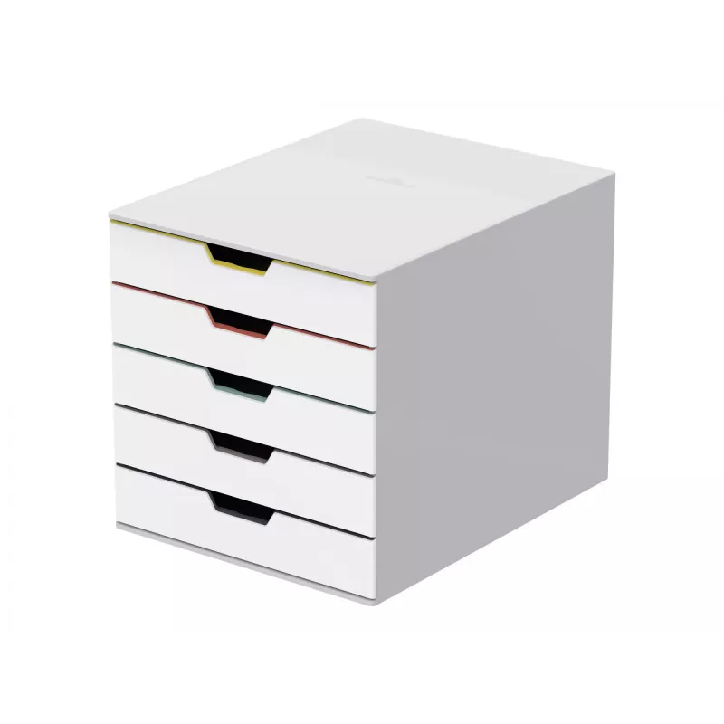 Durable VARICOLOR Mix 5 caixa de arquivo em plástico multicolor branco 762527