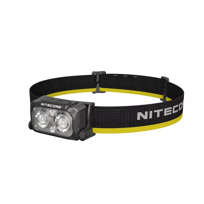 Lanterna de cabeça Nitecore NU25 MCT — lanterna de cabeça recarregável, até 400 lúmenes, iluminação compacta mãos-livres