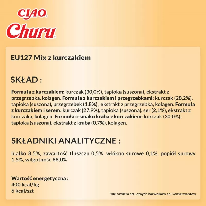 INABA Churu caixa sortida de frango - snacks para gatos - 20 x 14 g