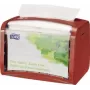 Dispensador de guardanapos Tork Xpressnap 272612 modelo de mesa vermelho, para guardanapos dobrados, unidade de balcão robusta