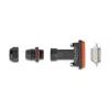 Conector fêmea DeLOCK D-Sub HD 26 pinos IP67 à prova de água preto laranja