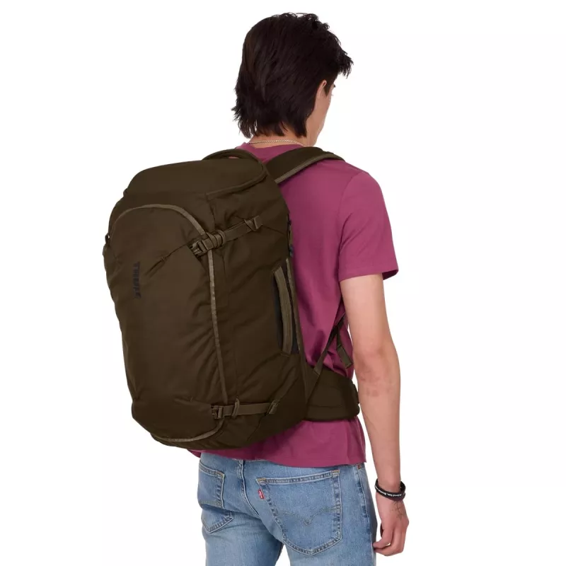 Mochila de viagem Thule 5310 Landmark 40L unissexo caqui-escuro