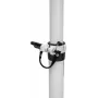 Suporte para altifalante Omnitronic BPS-2 branco – suporte de chão de altura ajustável para altifalantes