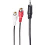 Cabo de áudio 3,5 mm 2 x RCA ShiverPeaks BS30771