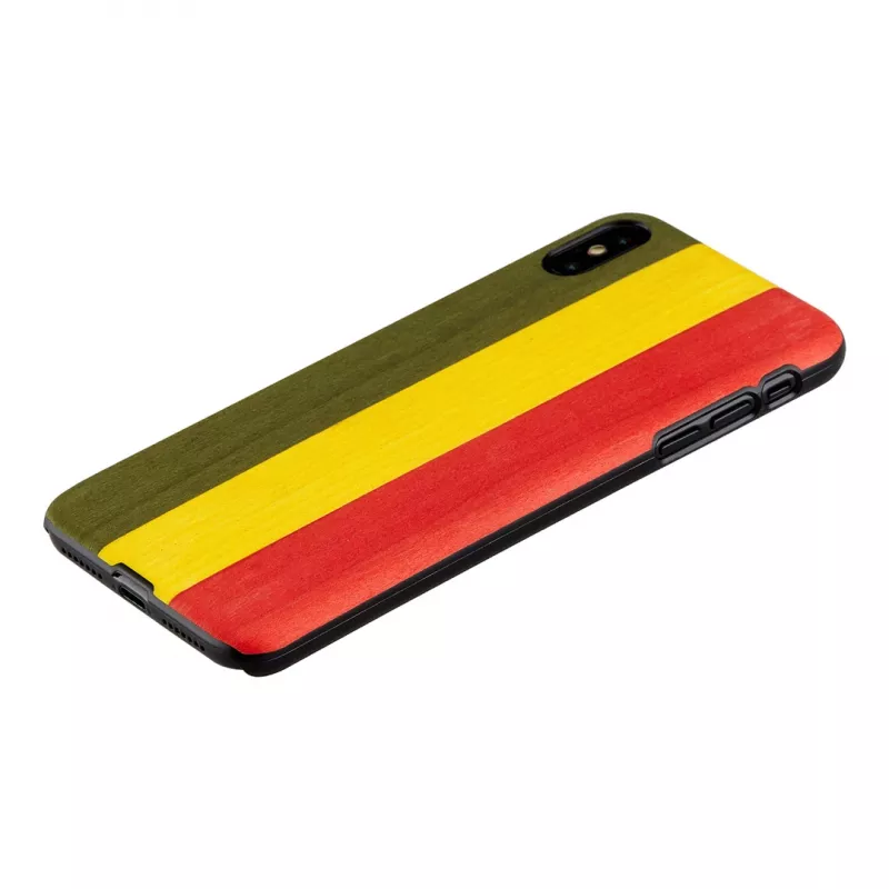 Capa para smartphone man and wood para iPhone XS Max – modelo Reggae, preto