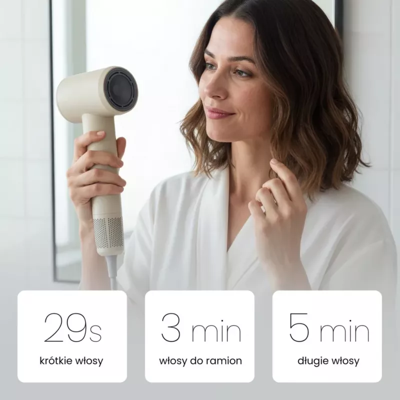 Secador de cabelo Lovio LVHD001PK com ionização e tecnologia AirFlow