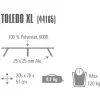 Cama de campismo Toledo XL 44165, cinzenta