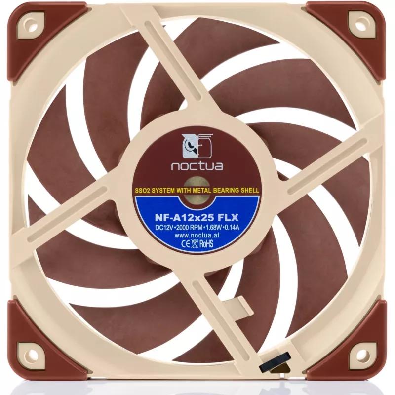 Ventoinha de caixa Noctua NF-A12x25 FLX 120mm