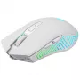 Rato gaming sem fios DEFENDER Pandora White – ambidestro, 3200 DPI, 6 botões, programável, ótico, USB