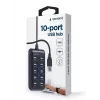 Hub USB Gembird UHB-U2P10P-01 — hub USB 2.0 de 10 portas