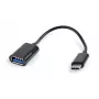 Cabo USB Gembird A-OTG-CMAF2-01 0,2 m USB C USB A preto
