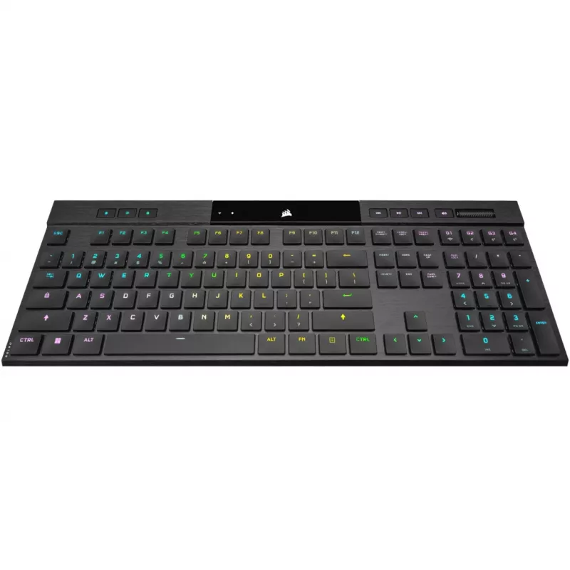 Teclado gaming mecânico Corsair K100 RGB AIR Wireless Ultra-Thin, Cherry ULP Tactile – preto, DE